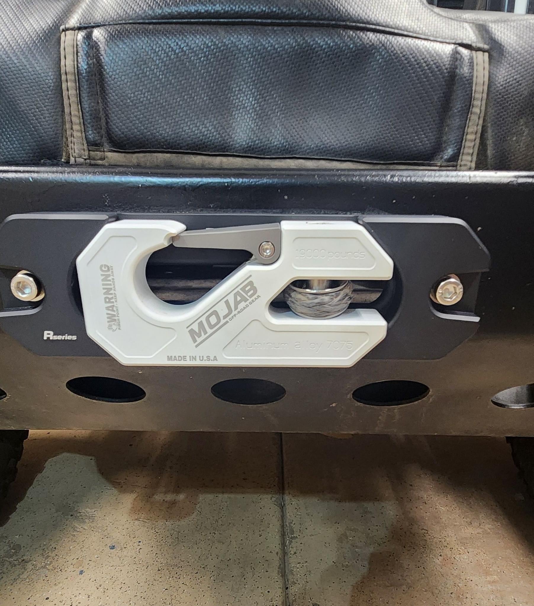 Photo of Aluminum Recessed Winch Shackle with Fairlead Kit, closed latch (LIFE TIME WARRANTY*) by MOJAB OFFROAD - Premium Winches & Winch Mounts for UTVs / Side by Sides