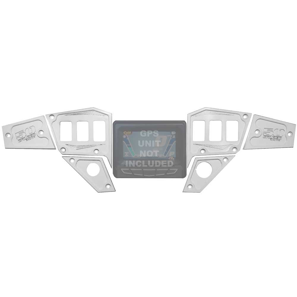 50 Caliber Racing RZR Dash Panel Digital GPS 6 Piece Kit