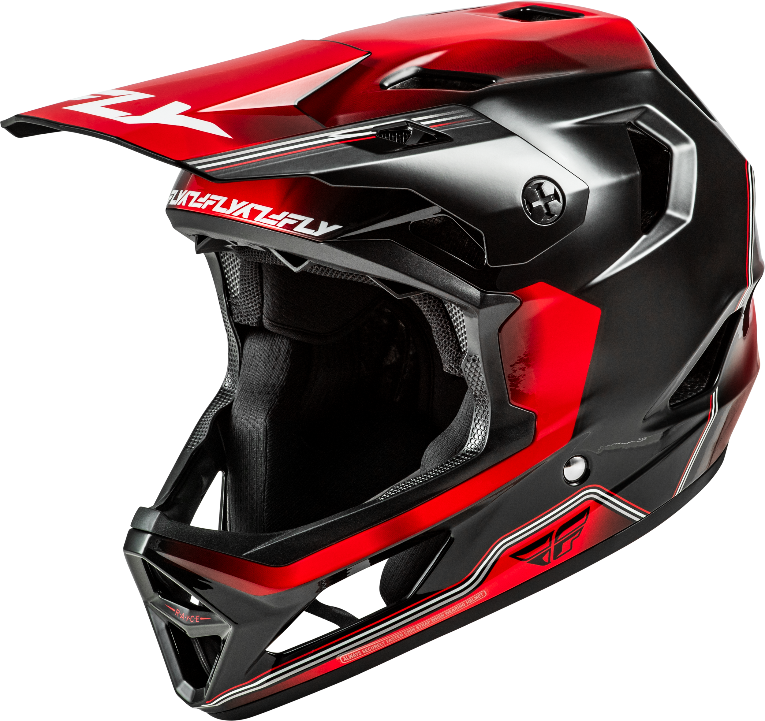 Photo of YTH RAYCE REPEAT BICYCLE HLMT BLACK/RED YM by FLY RACING - Premium Helmets for UTVs / Side by Sides