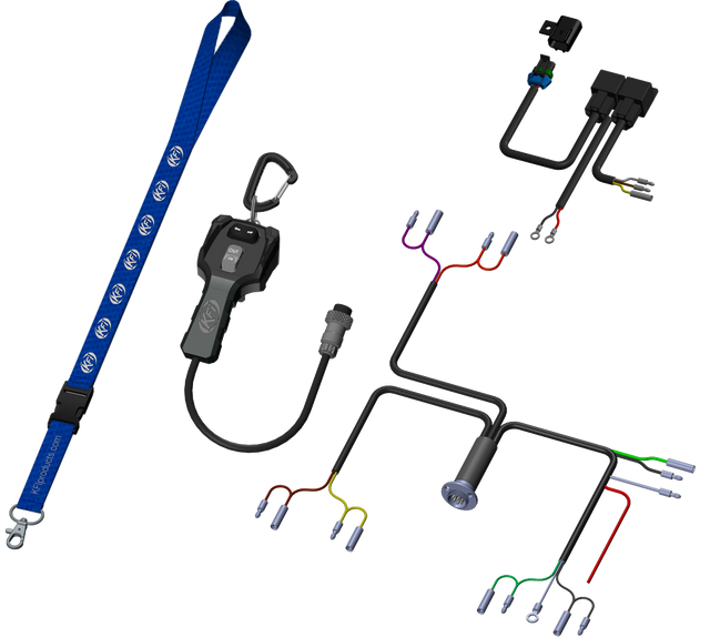 Photo of KFI KIT - ACT HAND REMOTE SINGLE ACTUATOR AND WINCH by KFI - Premium Snow Plows & Mounts for UTVs / Side by Sides