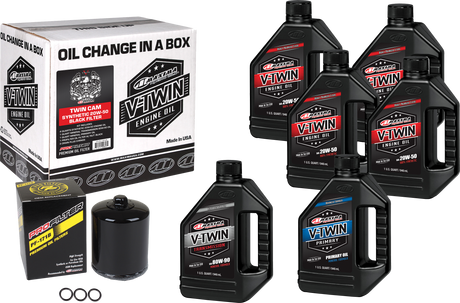 Photo of V-TWIN SYN OIL CHANGE KIT TC BLACK FILER by MAXIMA - Premium Tools for UTVs / Side by Sides