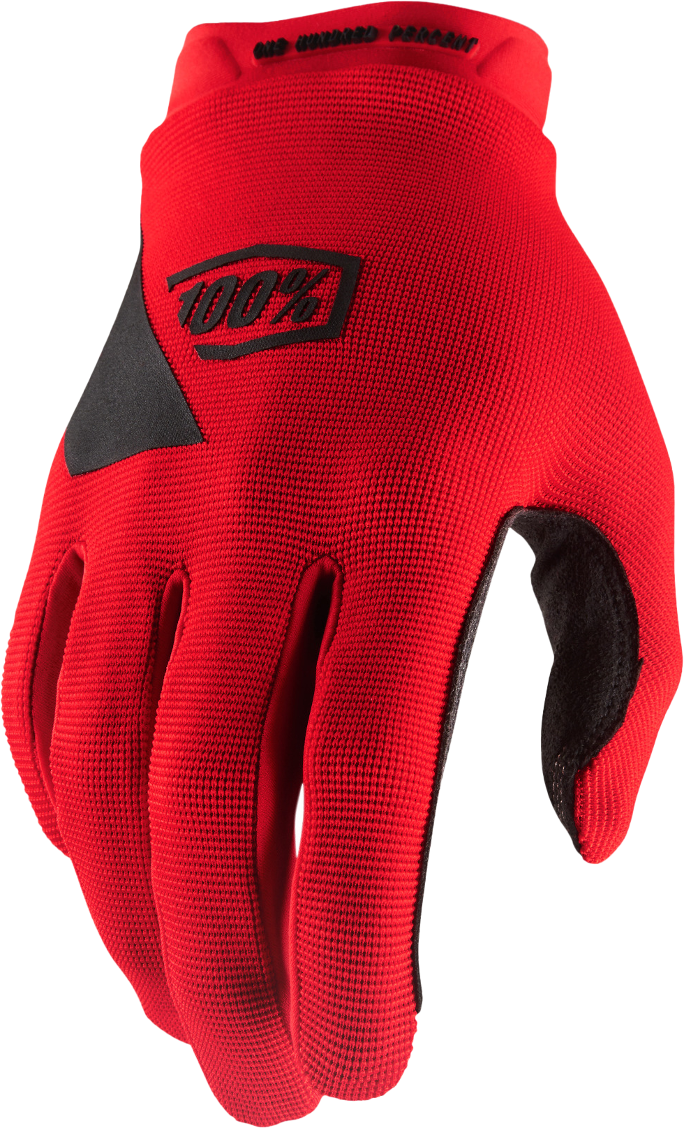 100% Ridecamp Youth Riding Gloves - Red, XL