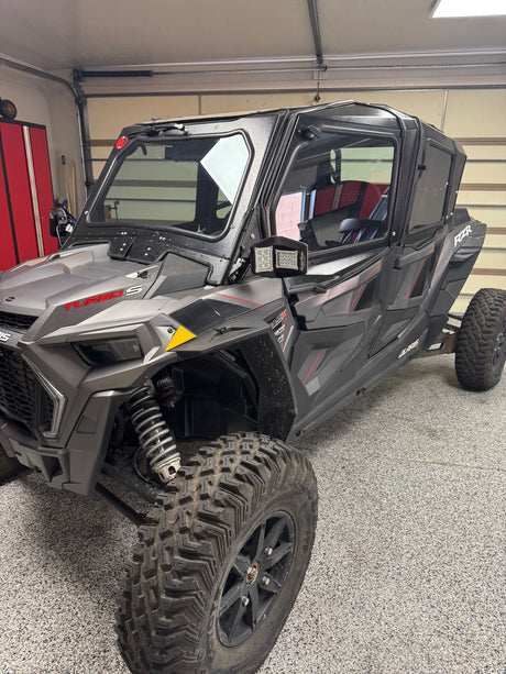 Photo of POLARIS RZR Turbo S 4-SEAT Cab Enclosure "THE VAULT" Upper Side Doors & Panels (Patent Pending) by Dirt Warrior Accessories - Premium VAULT for UTVs / Side by Sides