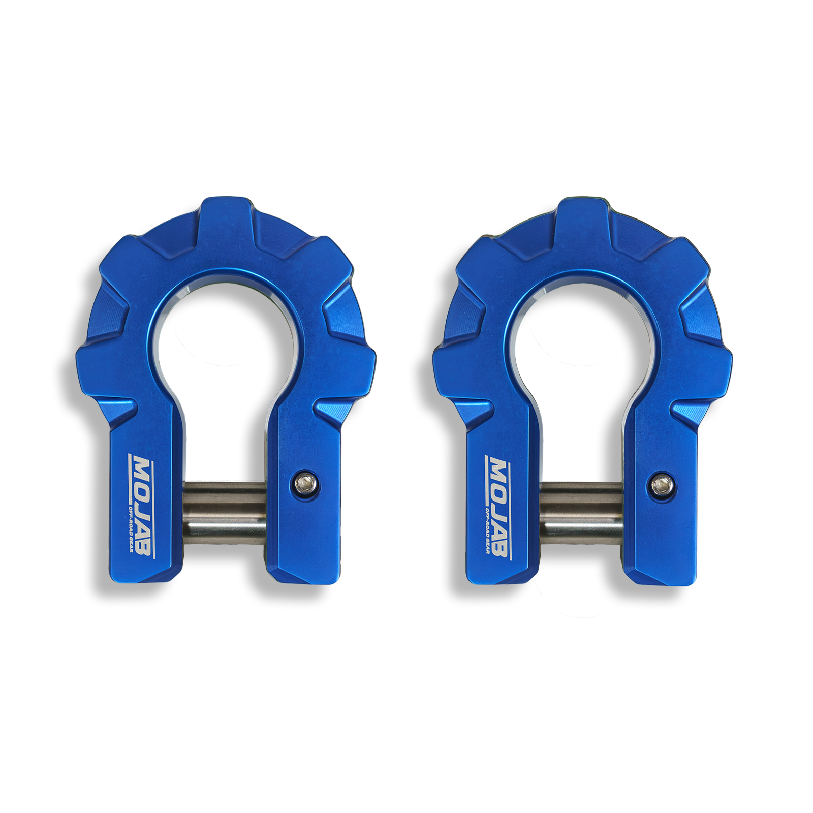 Photo of 3/4'' Extreme duty Aluminum D-Shackle set (9T) (LIFETIME WARRANTY*) by MOJAB OFFROAD - Premium Shackle for UTVs / Side by Sides