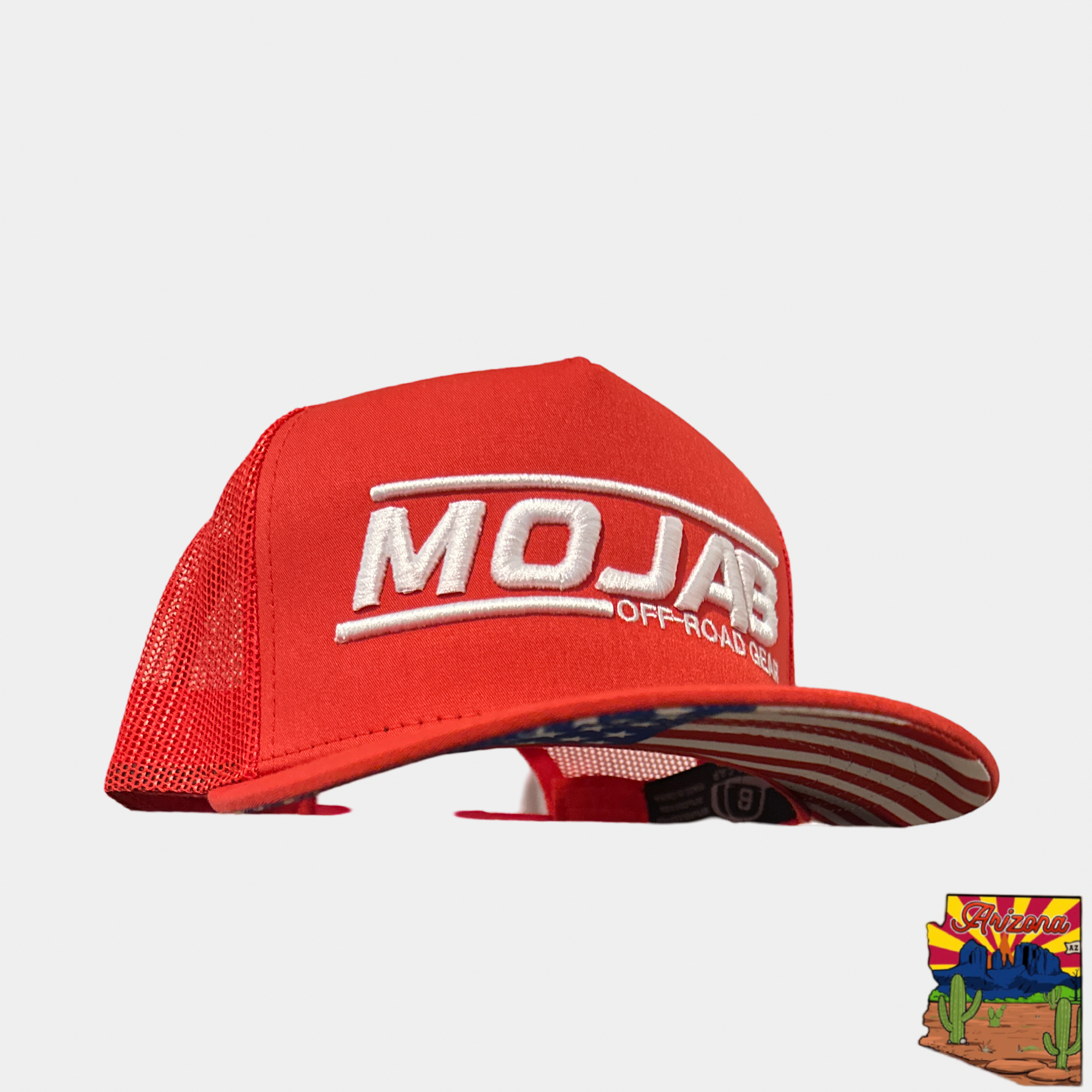 Photo of Mojab snap-back Trucker Hat Flag edition by MOJAB OFFROAD - Premium for UTVs / Side by Sides