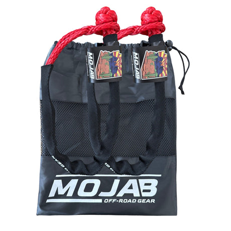 Photo of Soft Shackle 1/4'' x 24'' with sleeve and bag (Set of 2 Shackles) (Lifetime Warranty) by MOJAB OFFROAD - Premium for UTVs / Side by Sides