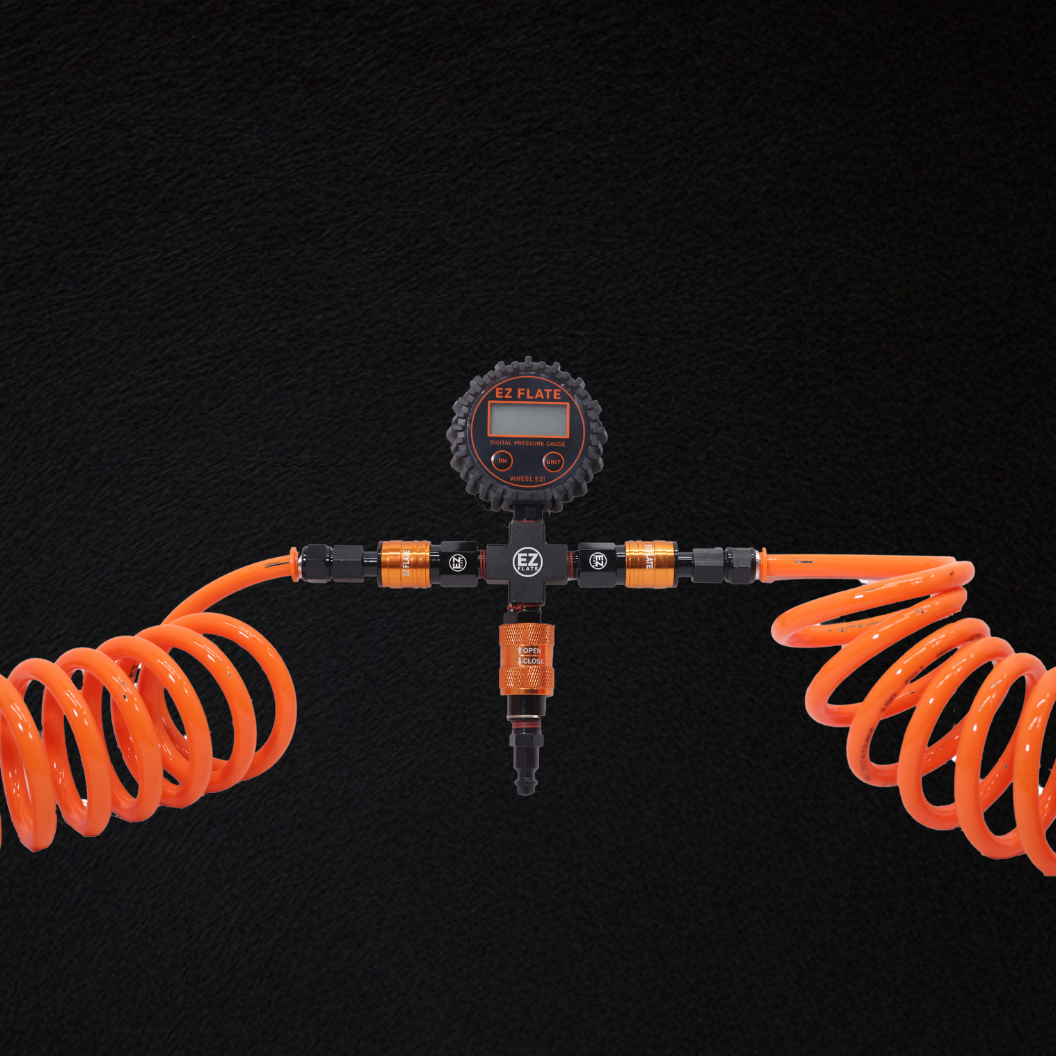 Photo of Recoil 4-Way Hose Kit with Standard Manifold by EZ FLATE - Premium for UTVs / Side by Sides