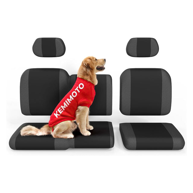 Photo of Split Bench Seat Covers for Polaris Ranger XP 1000/CREW (6 PCS) by Kemimoto - Premium for UTVs / Side by Sides