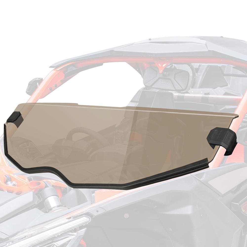 Photo of Tinted Half Windshield For Can-Am Maverick X3 by Kemimoto - Premium for UTVs / Side by Sides