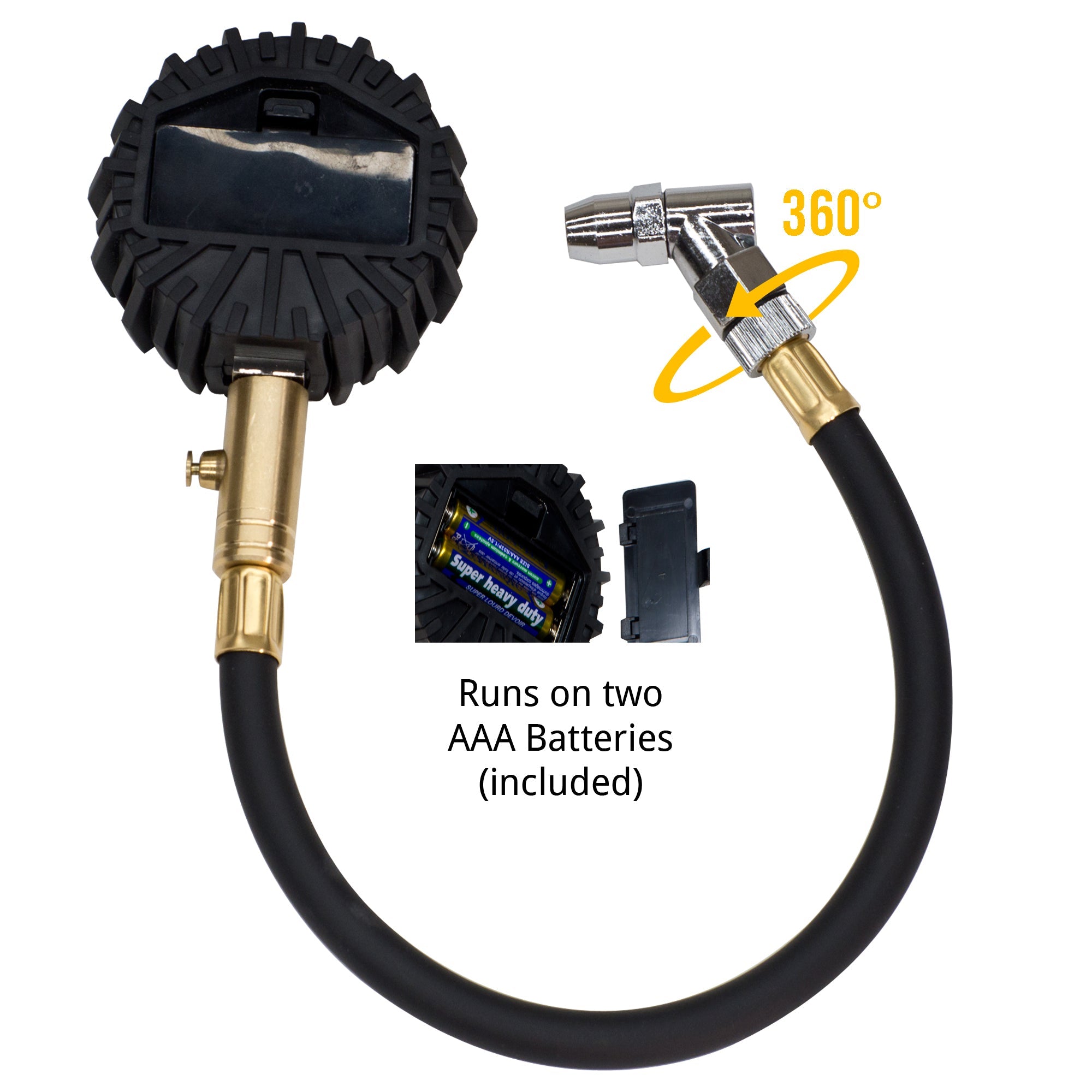 Photo of ElitePro™ Digital Tire Pressure Gauge - Professional Accuracy - 200 PSI by JACO - Premium Tire Pressure Gauge for UTVs / Side by Sides
