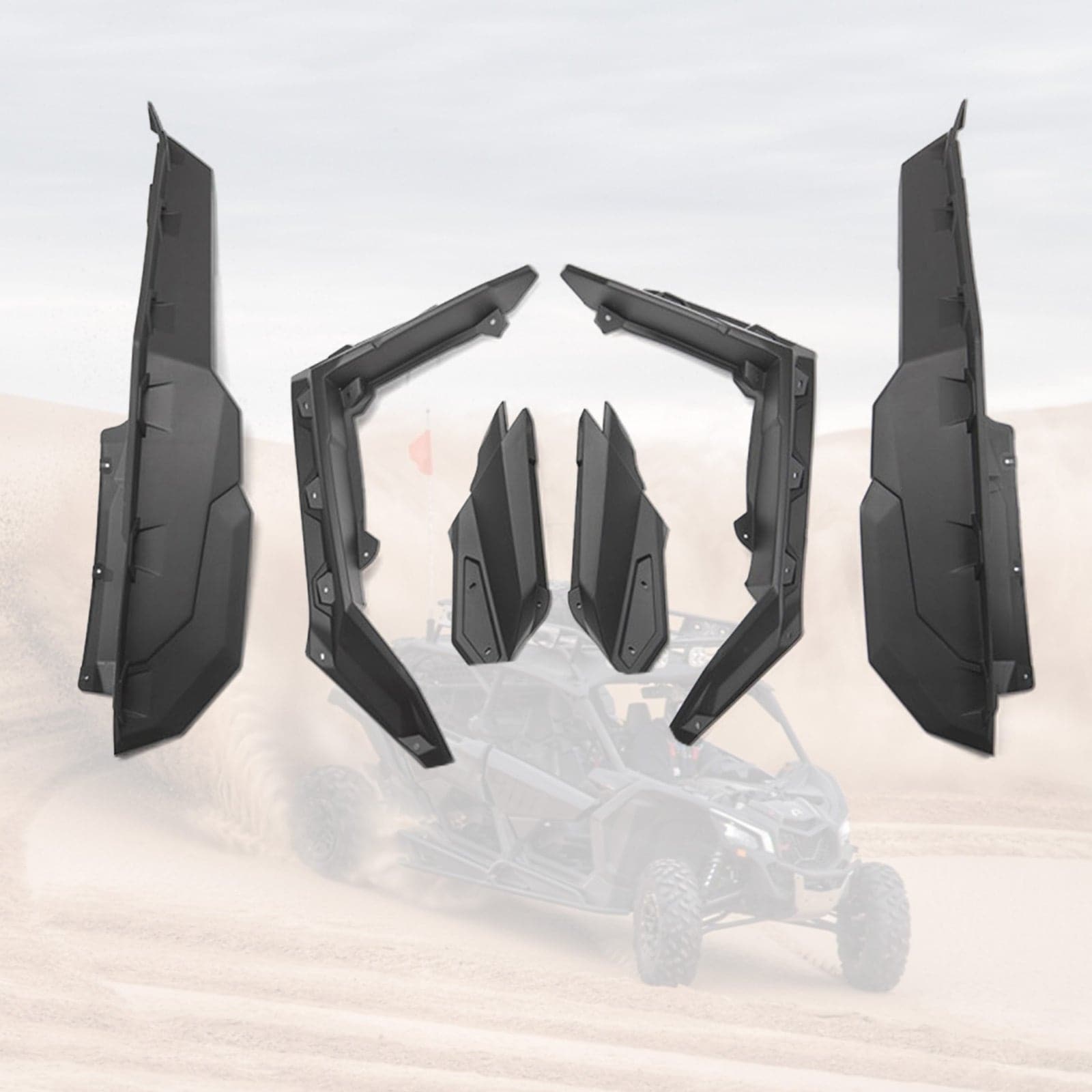 Photo of Fender Flares for Can-Am Maverick X3 / X3 Max by Kemimoto - Premium for UTVs / Side by Sides