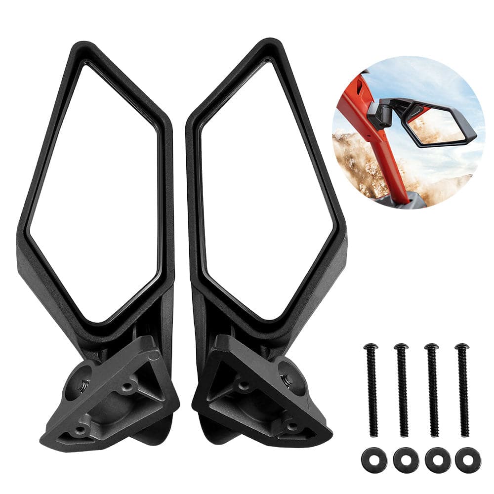 Photo of Tablet Holder & Side view Mirrors for Can-Am Maverick X3/MAX by Kemimoto - Premium for UTVs / Side by Sides