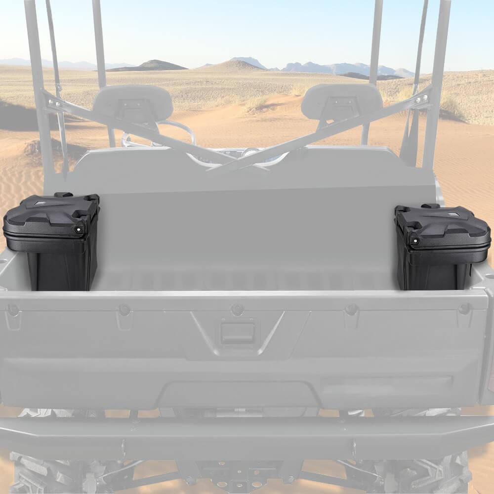 Photo of Kemimoto Cargo Storage Device Tool Box & Under Seat Storage Box for Polaris Ranger by Kemimoto - Premium for UTVs / Side by Sides