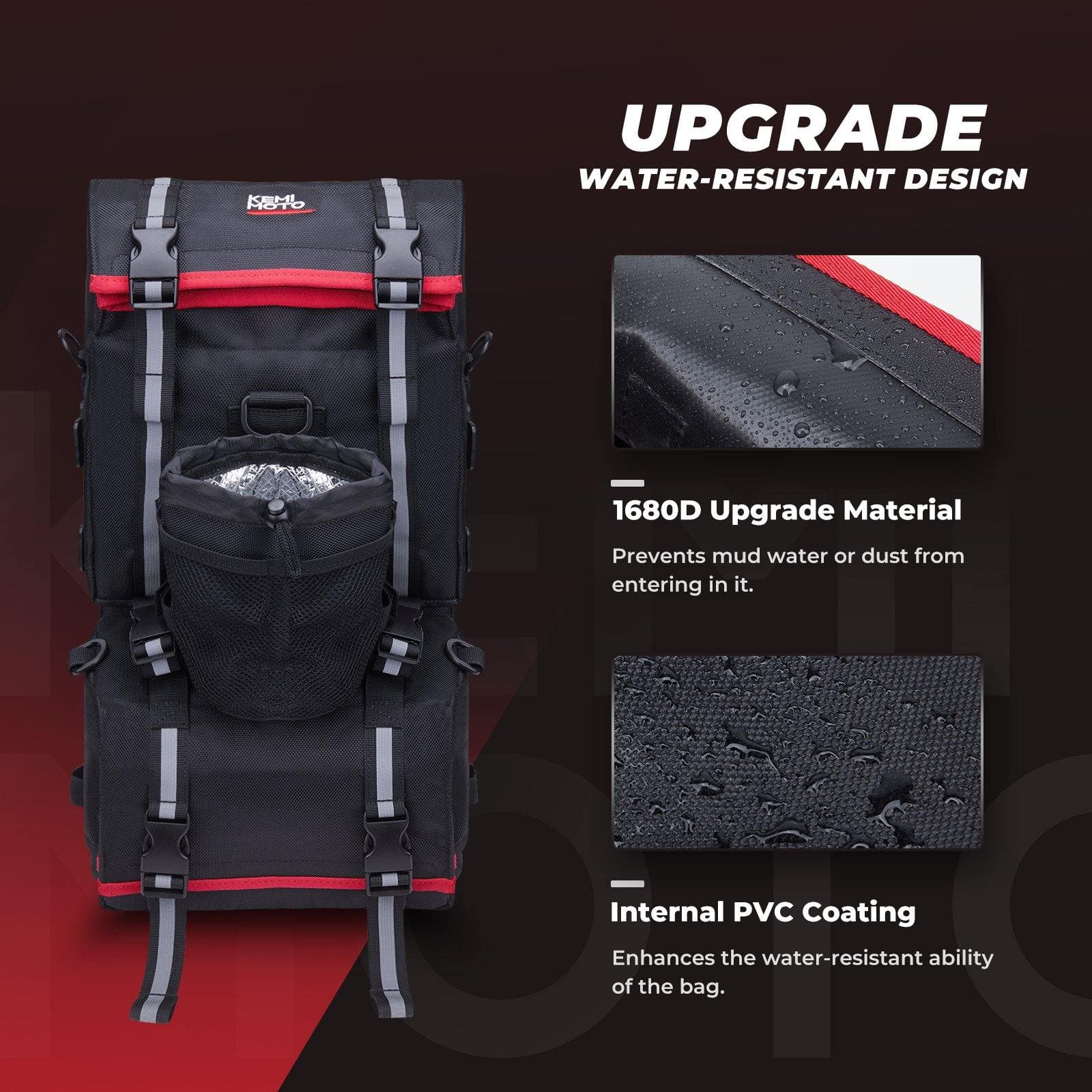 Photo of ATV Fabric Fender Bag for Sportsman Scrambler FourTrax Grizzly by Kemimoto - Premium for UTVs / Side by Sides