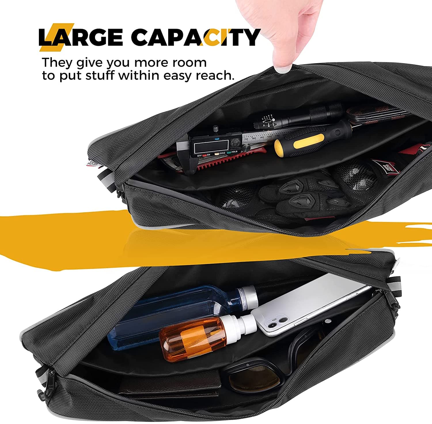 Photo of Rear Corner Bag for Polaris RZR Turbo / XP 1000 2pcs by Kemimoto - Premium for UTVs / Side by Sides