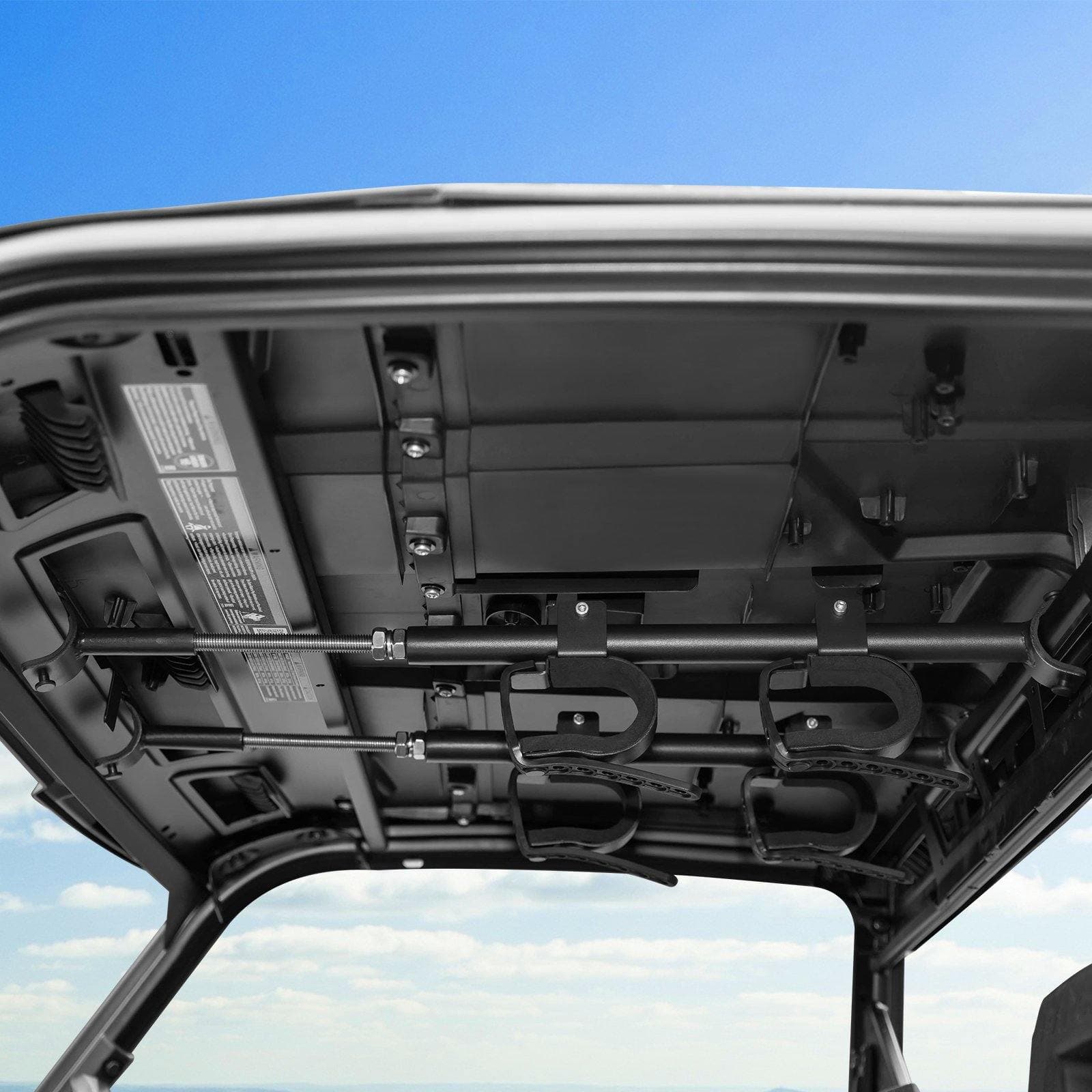 Photo of Overhead Bracket Holder Rack (Front to Back) by Kemimoto - Premium for UTVs / Side by Sides