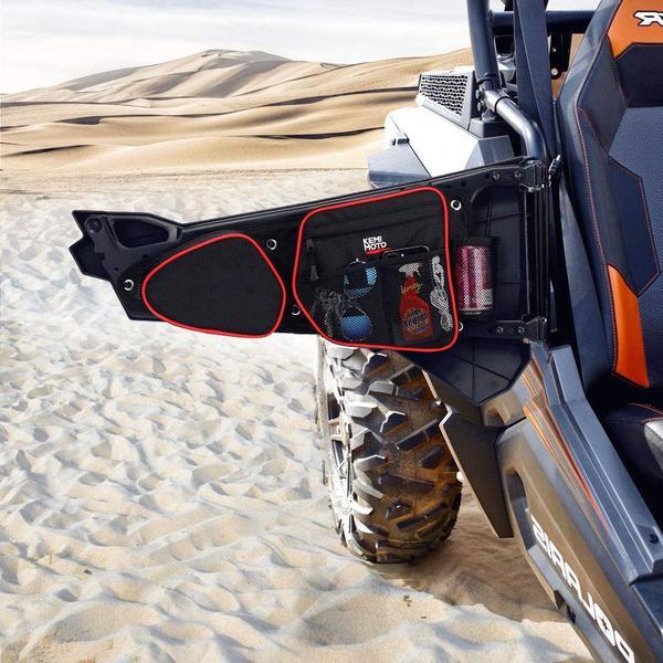 Photo of Front Door Side Door Bags & Side Nerf Bars Rock Sliders for Polaris RZR by Kemimoto - Premium for UTVs / Side by Sides