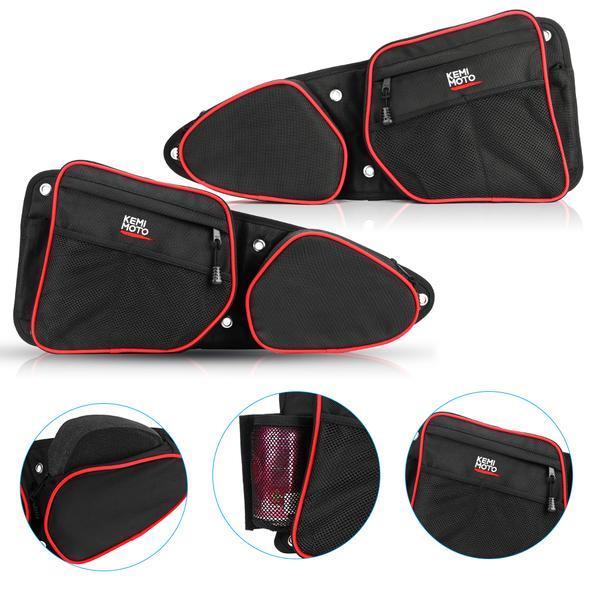 Photo of Front Door Side Door Bags & Side Nerf Bars Rock Sliders for Polaris RZR by Kemimoto - Premium for UTVs / Side by Sides