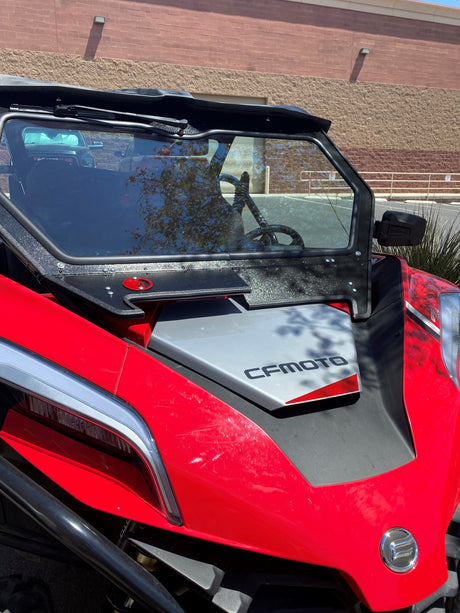 Photo of CF MOTO Z FORCE 950 H.O. FRONT WINDSHIELD 2021+ by Dirt Warrior Accessories - Premium Windshields for UTVs / Side by Sides