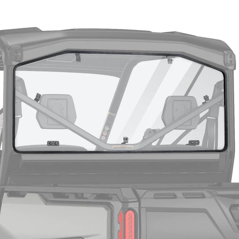 Photo of Rear Windshield & Hard Roof Top Plastic for Can Am Defender by Kemimoto - Premium for UTVs / Side by Sides