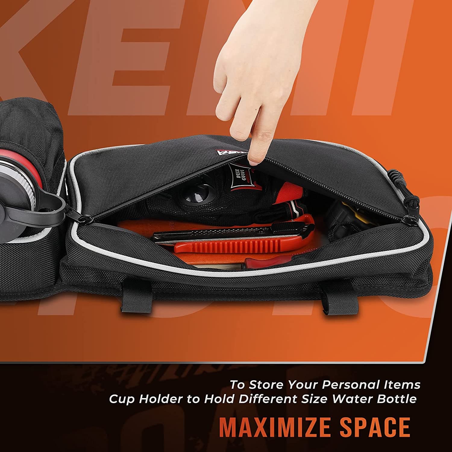 Photo of Fender flares & Side mirrors & Door bags for Can-am Maverick X3 / X3 MAX by Kemimoto - Premium for UTVs / Side by Sides