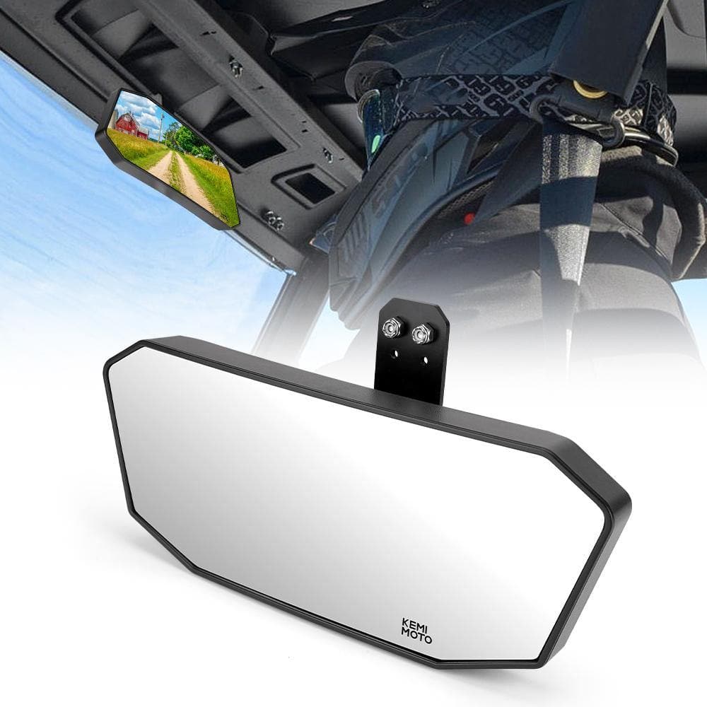 Photo of Upgraded Rear View Mirror for Polaris Ranger 500/570/900/1000 Crew XP by Kemimoto - Premium for UTVs / Side by Sides