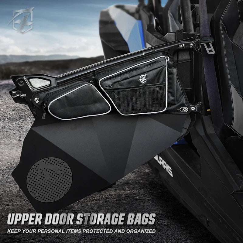 Photo of Polaris RZR Front Side Door Bags fits RZR 2014-2020 by XPRITE - Premium Door Bags & Door Accessories for UTVs / Side by Sides