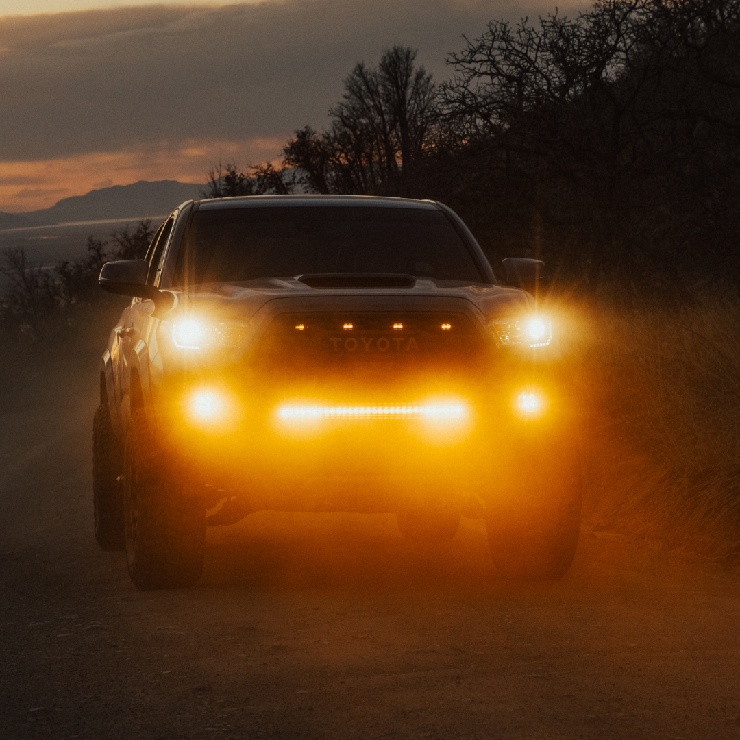 Photo of Toyota Tacoma - Behind The Grille - 30 Inch Light Bar - Amber Lens by Heretic Studio Dealer Portal - Premium for UTVs / Side by Sides