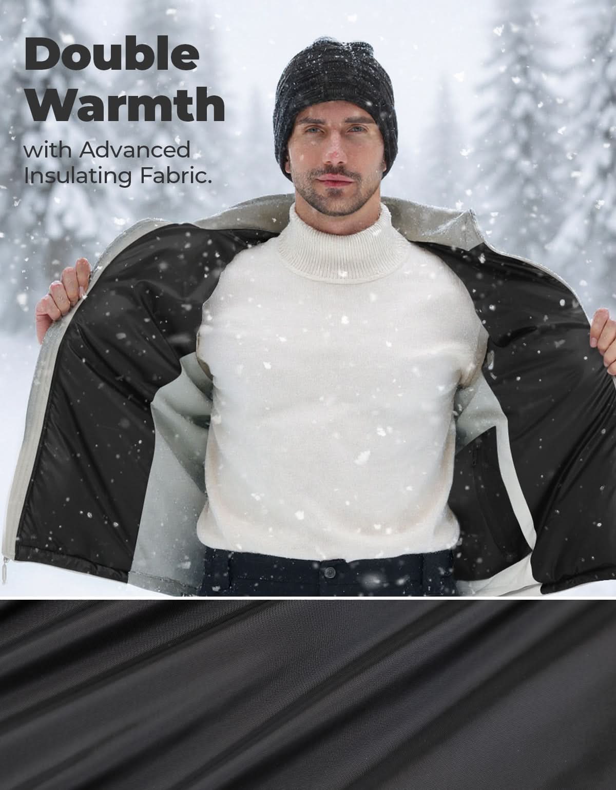 Photo of Heated Vest for Women and Men Thermal Reflective with Battery Pack by Kemimoto - Premium for UTVs / Side by Sides