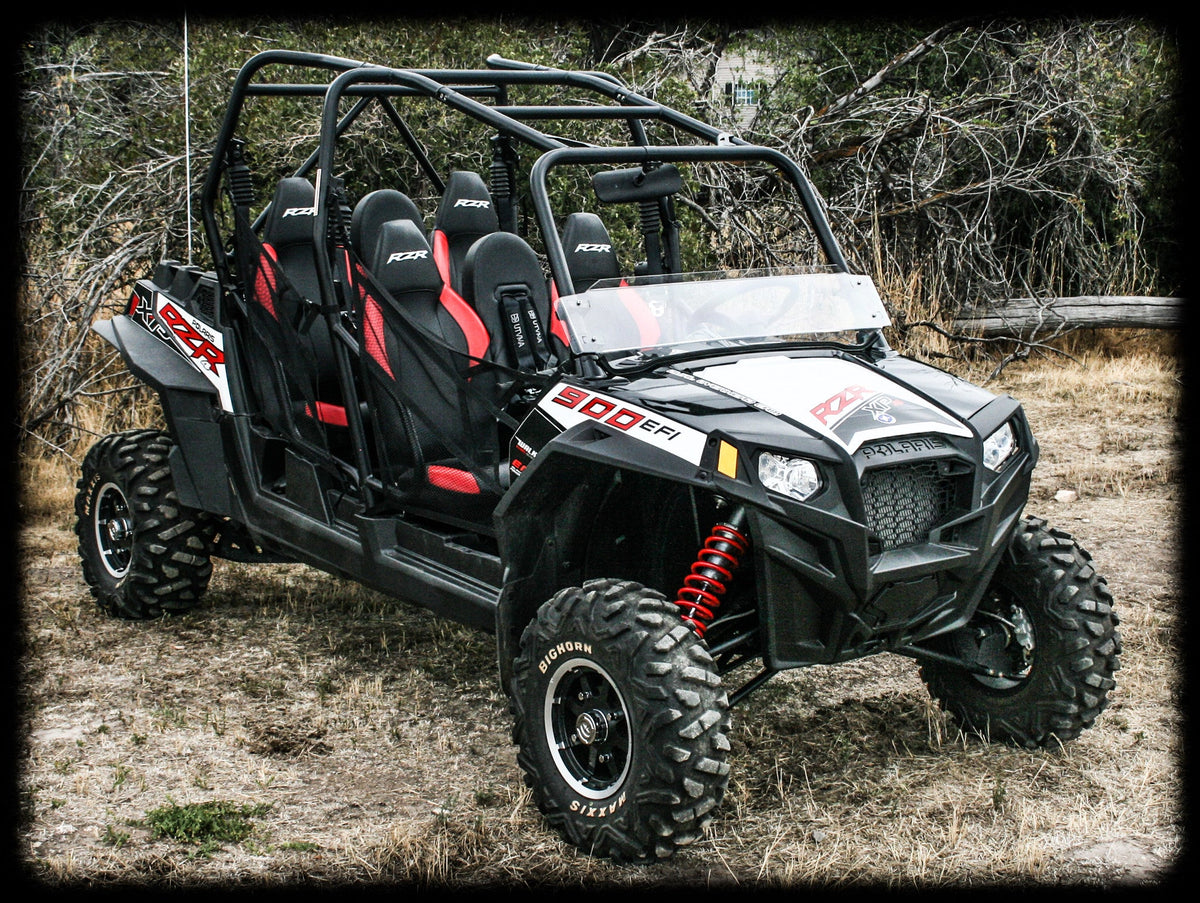 Photo of RZR 4 900 Bump Seat Set (2015-2024) (Front and Rear) by UTV Mountain Accessories - Premium Bump Seats for UTVs / Side by Sides
