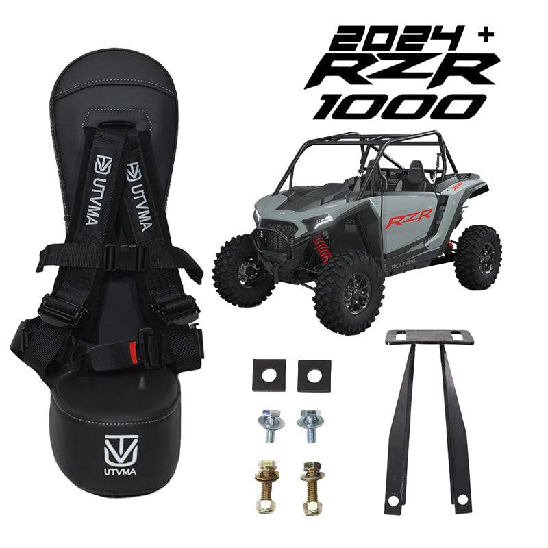 Photo of 2024+ RZR 1000 2 Bump Seat by UTV Mountain Accessories - Premium Bump Seat for UTVs / Side by Sides