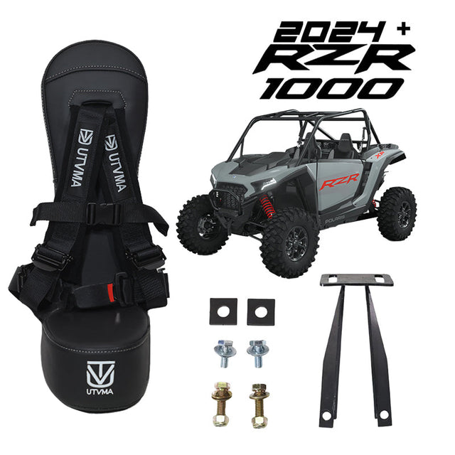 Photo of 2024+ RZR 1000 2 Bump Seat by UTV Mountain Accessories - Premium Bump Seat for UTVs / Side by Sides