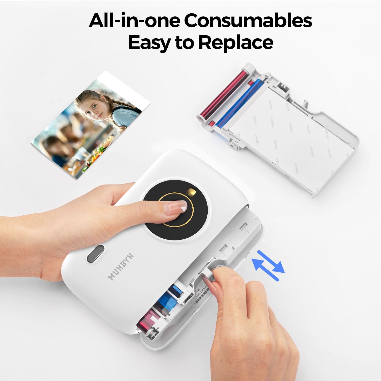 Photo of MUNBYN 2"x3" Premium Instant Photo Paper Automatic Lamination by Kemimoto - Premium for UTVs / Side by Sides