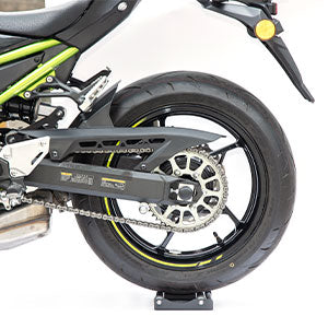 Photo of Motorcycle Wheel Cleaning Stand Portable Wheel Roller Stand Support Parking by Kemimoto - Premium for UTVs / Side by Sides