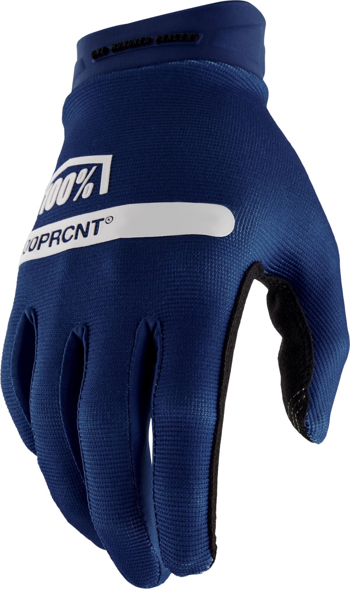 100% Ridecamp Riding Gloves - Blue, Medium