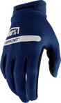 100% Ridecamp Riding Gloves - Blue, Medium