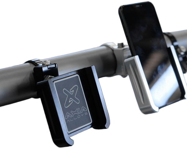 Photo of ADJUSTABLE PHONE CAGE MOUNT- BLACK by AXIA - Premium Mounts/Brackets for UTVs / Side by Sides