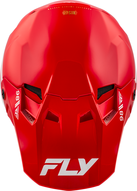 Photo of YOUTH FORMULA CC OBJECTIVE HELMET RED/WHITE YL by FLY RACING - Premium Helmets for UTVs / Side by Sides