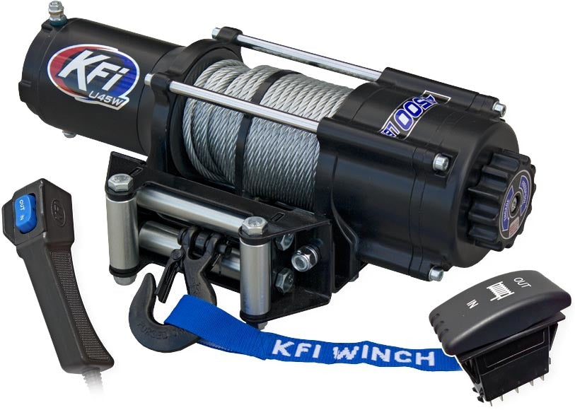 Photo of KFI WIDE 4500 LB UTV WINCH by KFI - Premium Winches & Winch Mounts for UTVs / Side by Sides