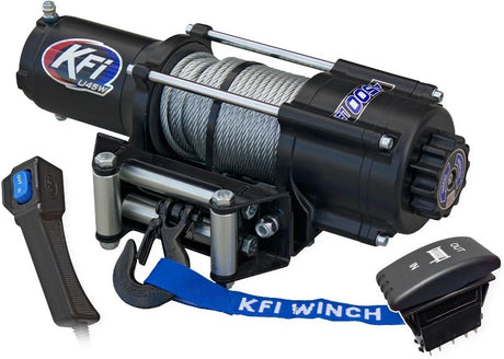 Photo of WIDE 4500 LB UTV WINCH by KFI - Premium Winch for UTVs / Side by Sides