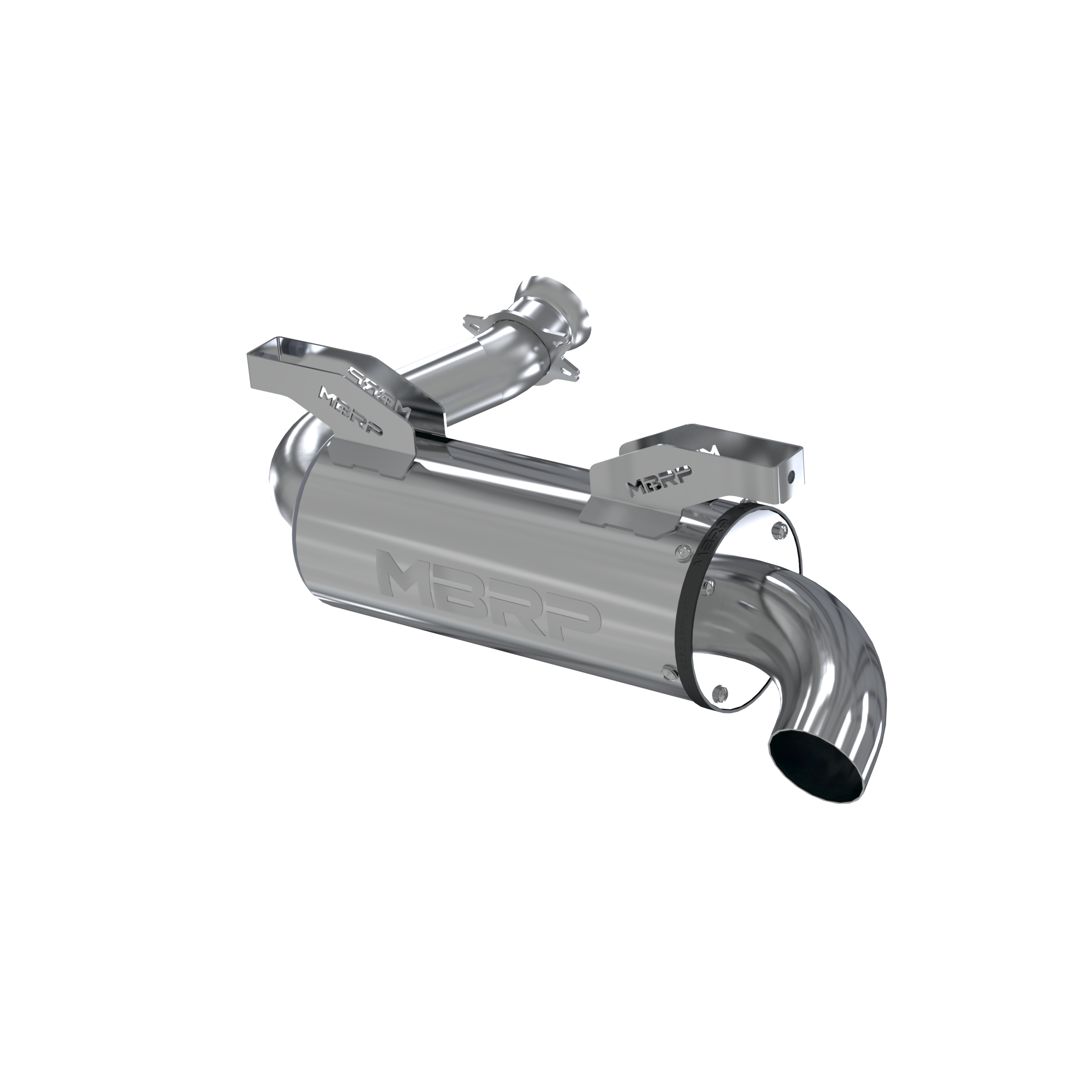 Photo of MBRP Performance Series Single Slip-On for Polaris RZR XP 1000 and Can-Am Maverick R by MBRP - Premium Exhaust for UTVs / Side by Sides