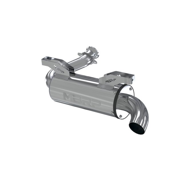 Photo of MBRP Performance Series Single Slip-On for Polaris RZR XP 1000 and Can-Am Maverick R by MBRP - Premium Exhaust for UTVs / Side by Sides