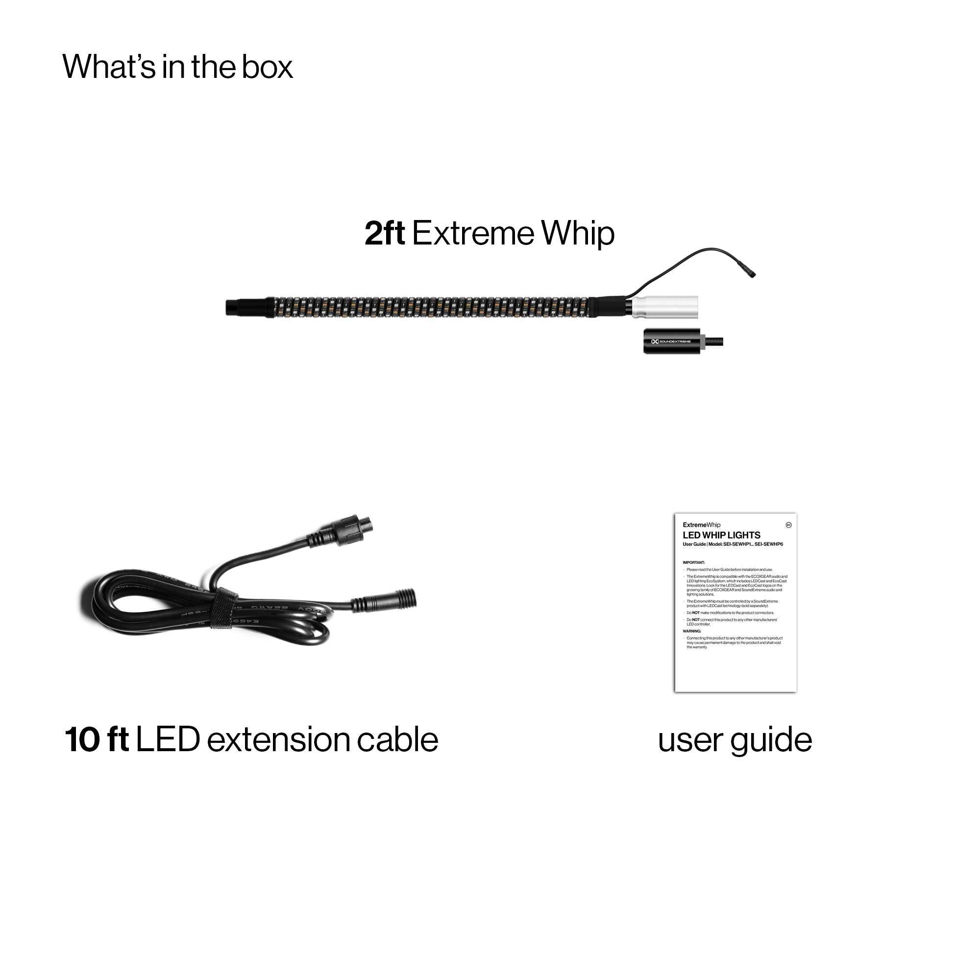 Photo of POWERSPORTS Extreme Whip Qty 1 X 2Ft by ECOXGEAR - Premium for UTVs / Side by Sides