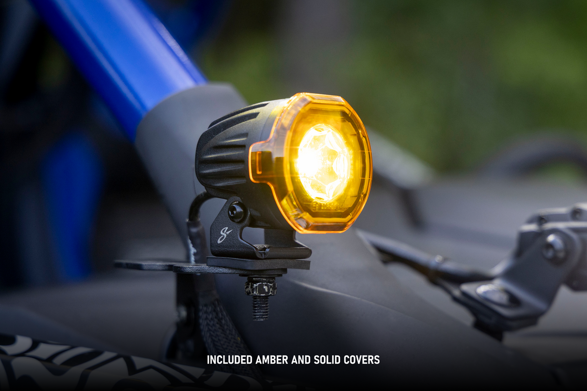HEXCORE Universal 2" LED Pod Lights, Driving Beam Amber & White (Pair) | STL2PDL