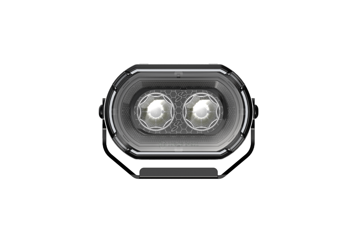 HEXCORE Universal 2x4" LED Pod Lights, Driving Beam Amber & White (Pair) | STL2X4PDL