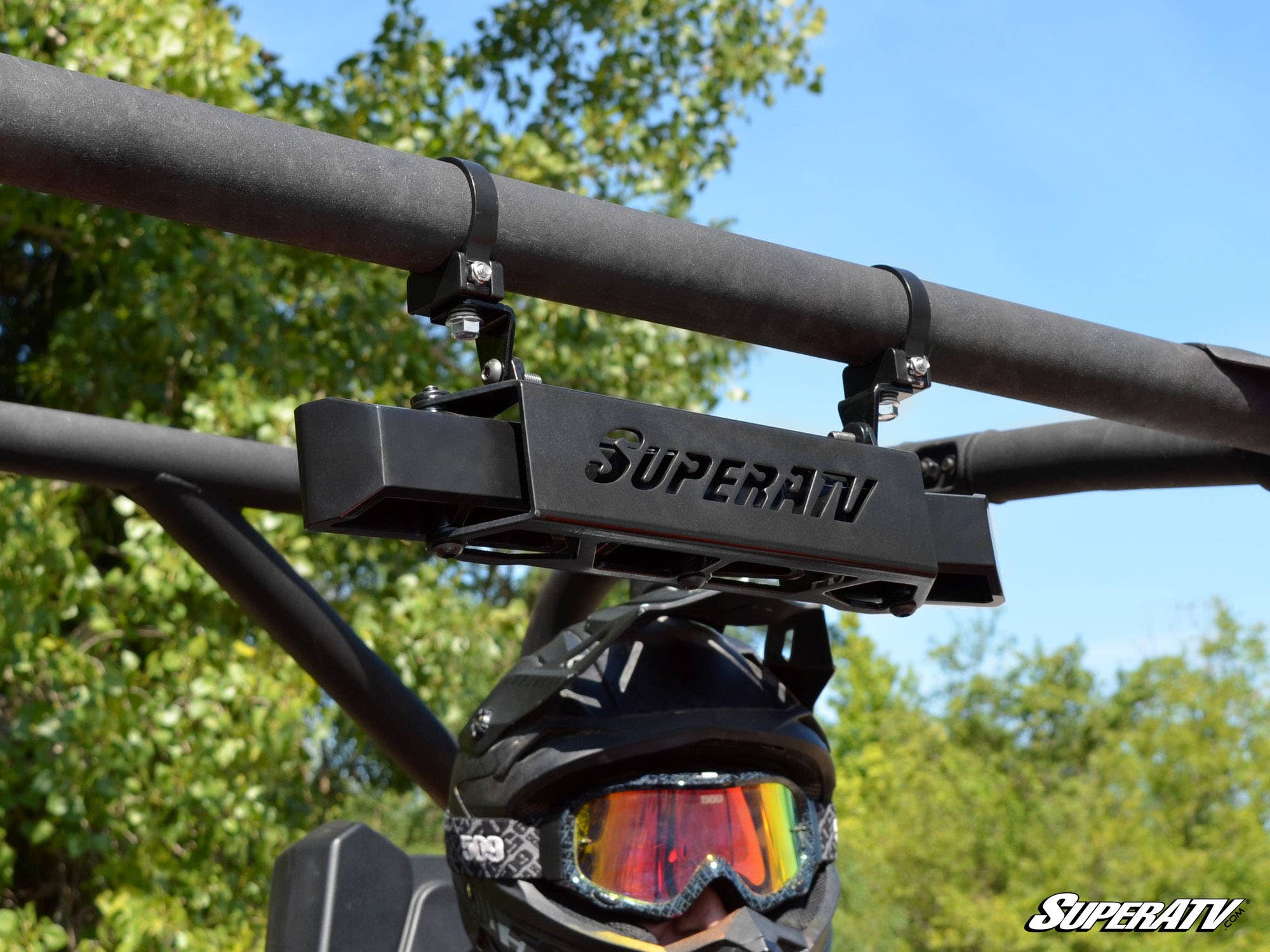 Photo of SuperATV 3 Panel Rear View Mirror with 1.75" Clamps by SuperATV - Premium Mirrors for UTVs / Side by Sides