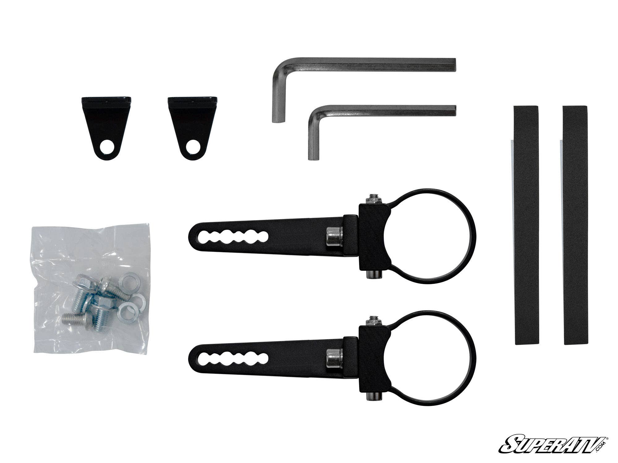 Photo of SuperATV 3 Panel Rear View Mirror with 1.75" Clamps by SuperATV - Premium Mirrors for UTVs / Side by Sides