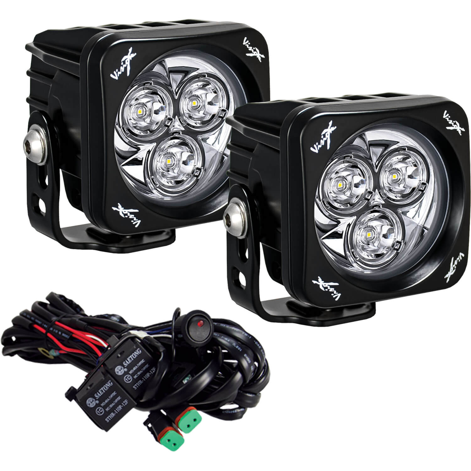 Photo of 3" Square CG2 Multi LED Light Cannon Kit by Vision X Off-Road - Premium Light Pods for UTVs / Side by Sides