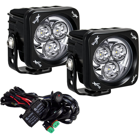 Photo of 3" Square CG2 Multi LED Light Cannon Kit by Vision X Off-Road - Premium Light Pods for UTVs / Side by Sides