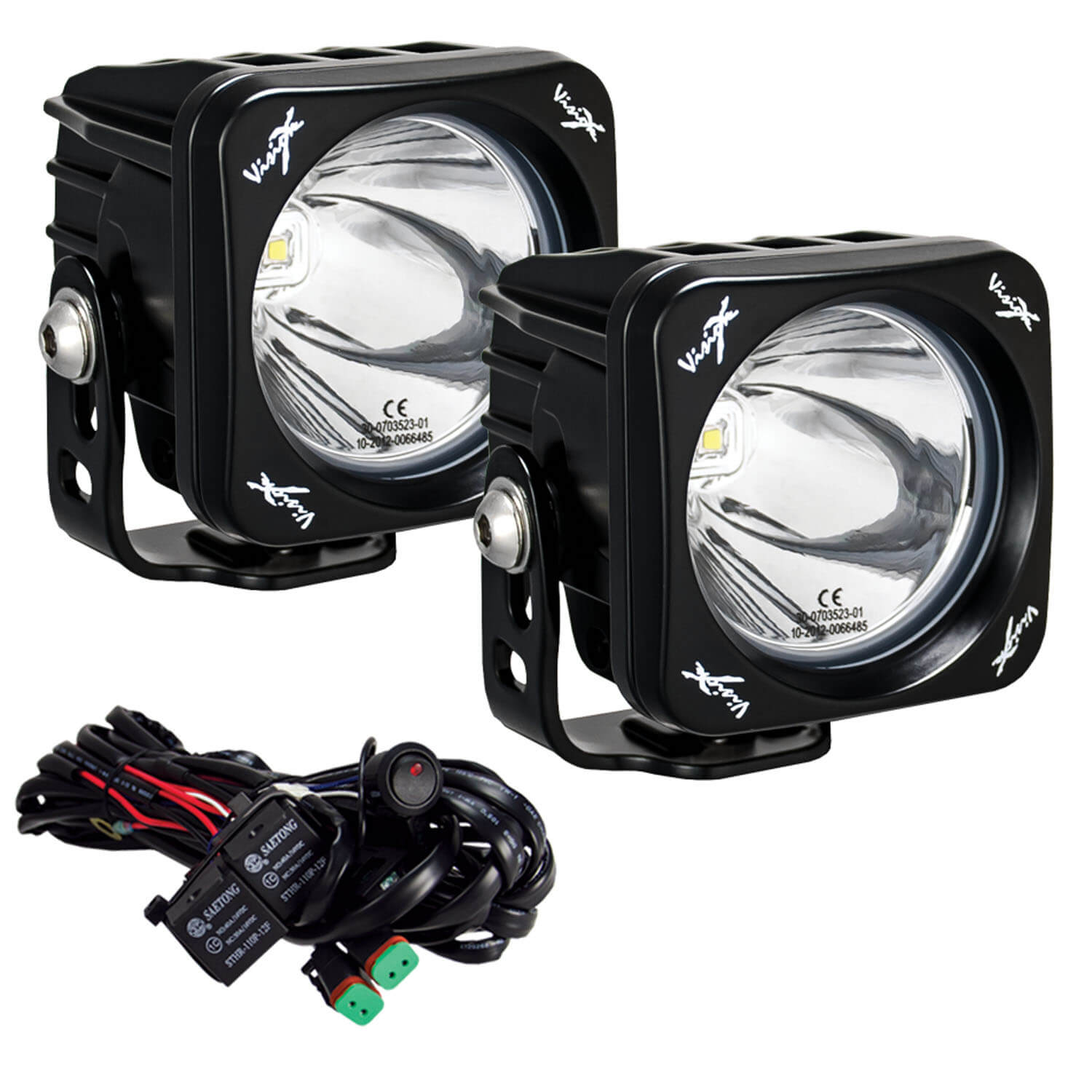 Photo of 3" Square CG2 Single LED Light Cannon Kit by Vision X Off-Road - Premium LED Driving Light for UTVs / Side by Sides